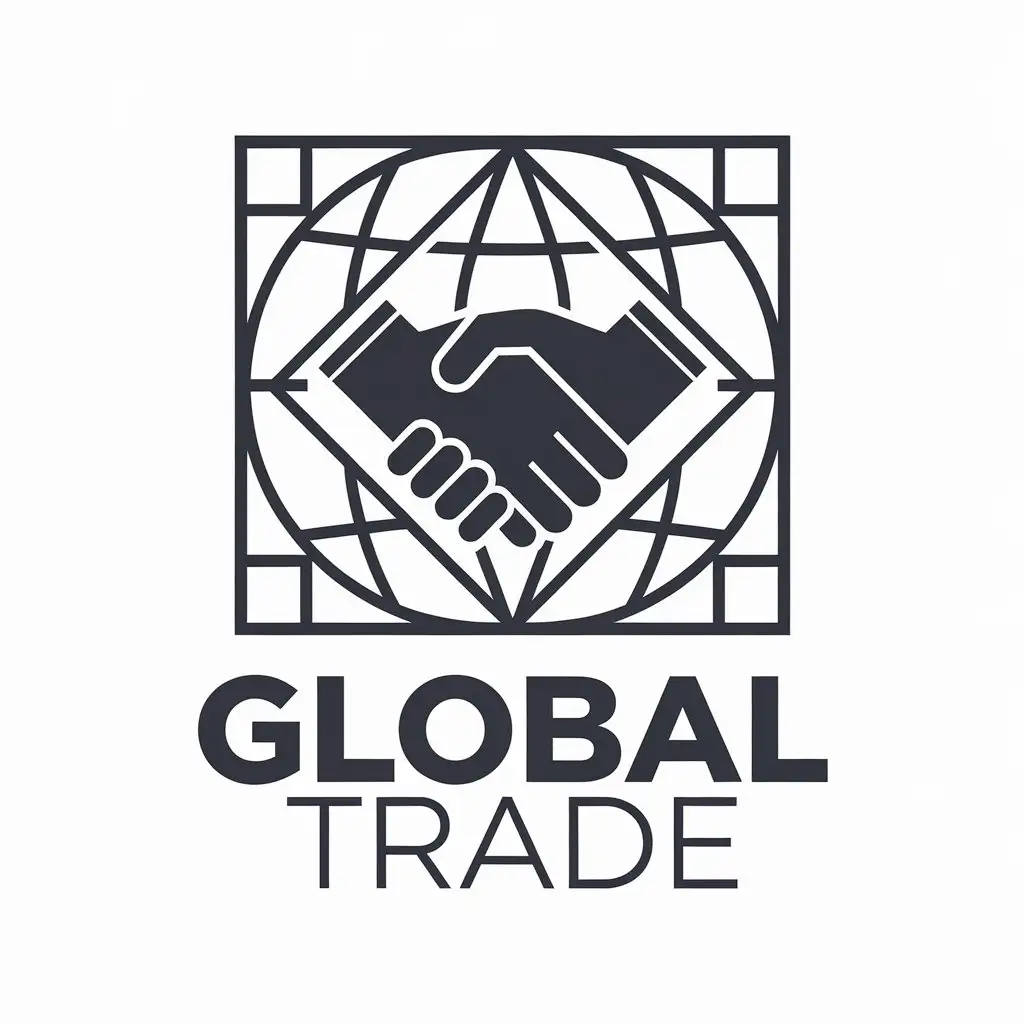 a vector logo design,with the text "global trade", main symbol:trade,Moderate,clear background