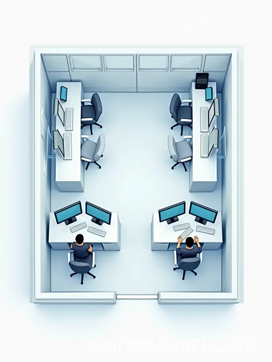 Control-Room-Diagram-with-AI-Image-Prompt-Expansion4-Workstations-and-Dual-Screens-for-Each-Operator