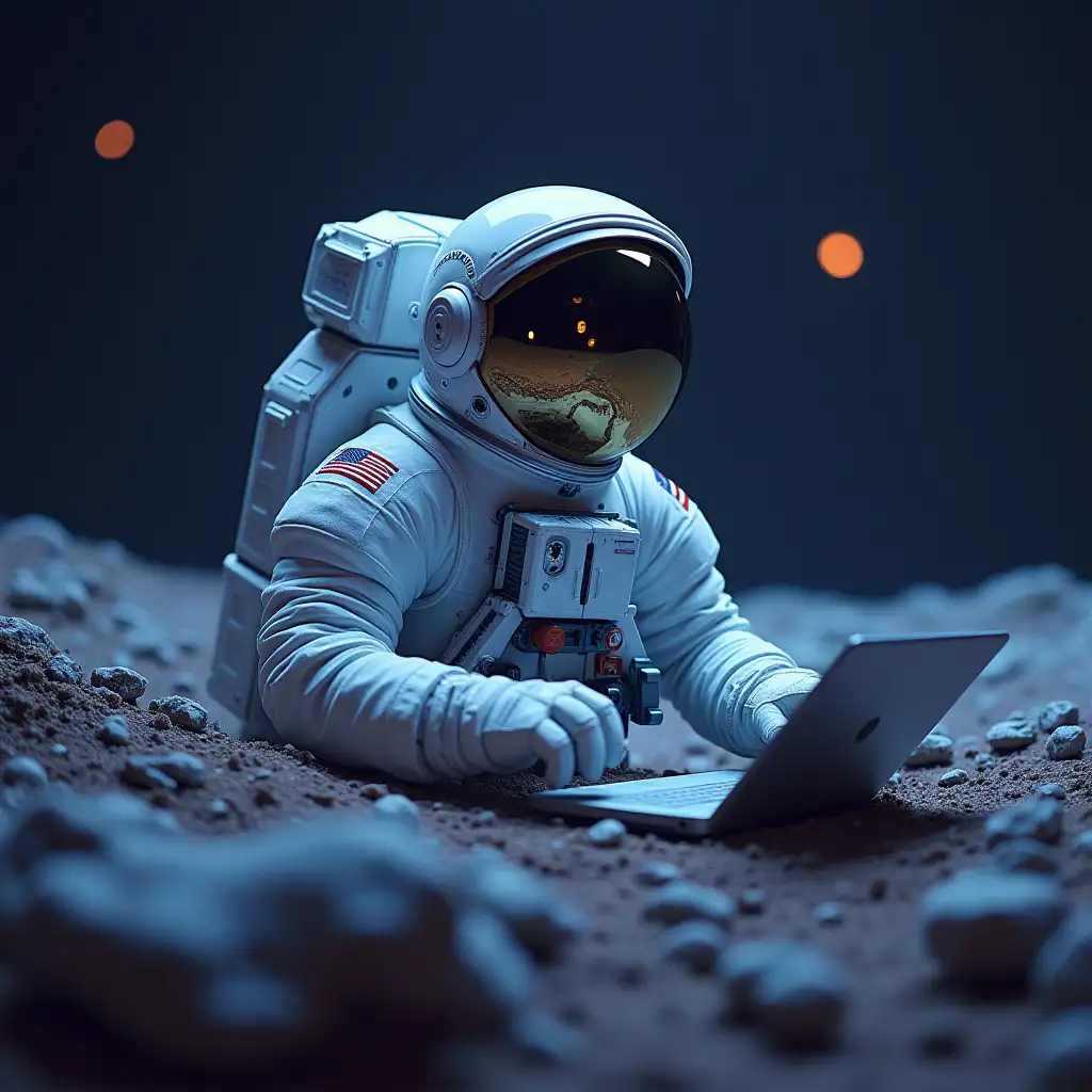 The astronaut has programming