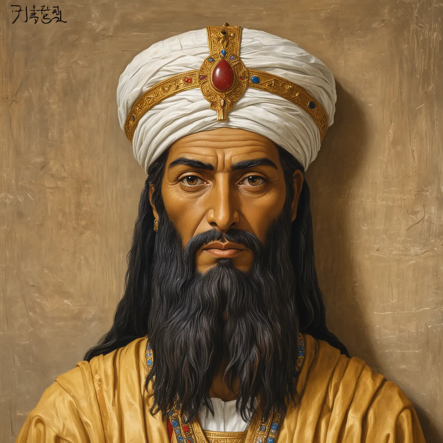 Portrait of Zoroaster in Dramatic Lighting