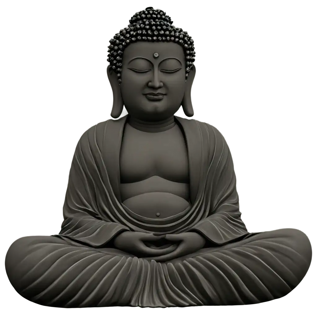 Buddha-PNG-Image-for-Clarity-and-Versatility-in-Your-Designs