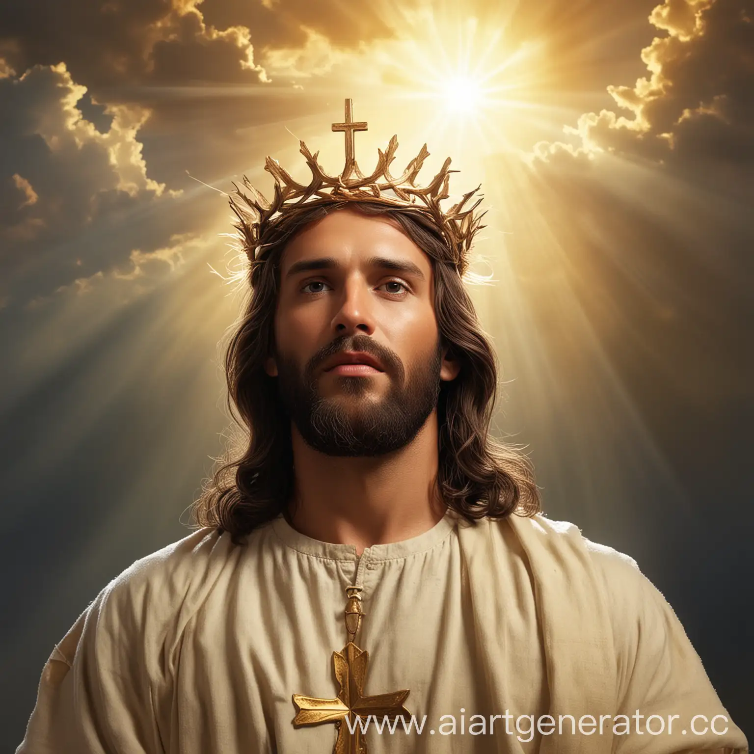 Jesus-King-with-Divine-Glory