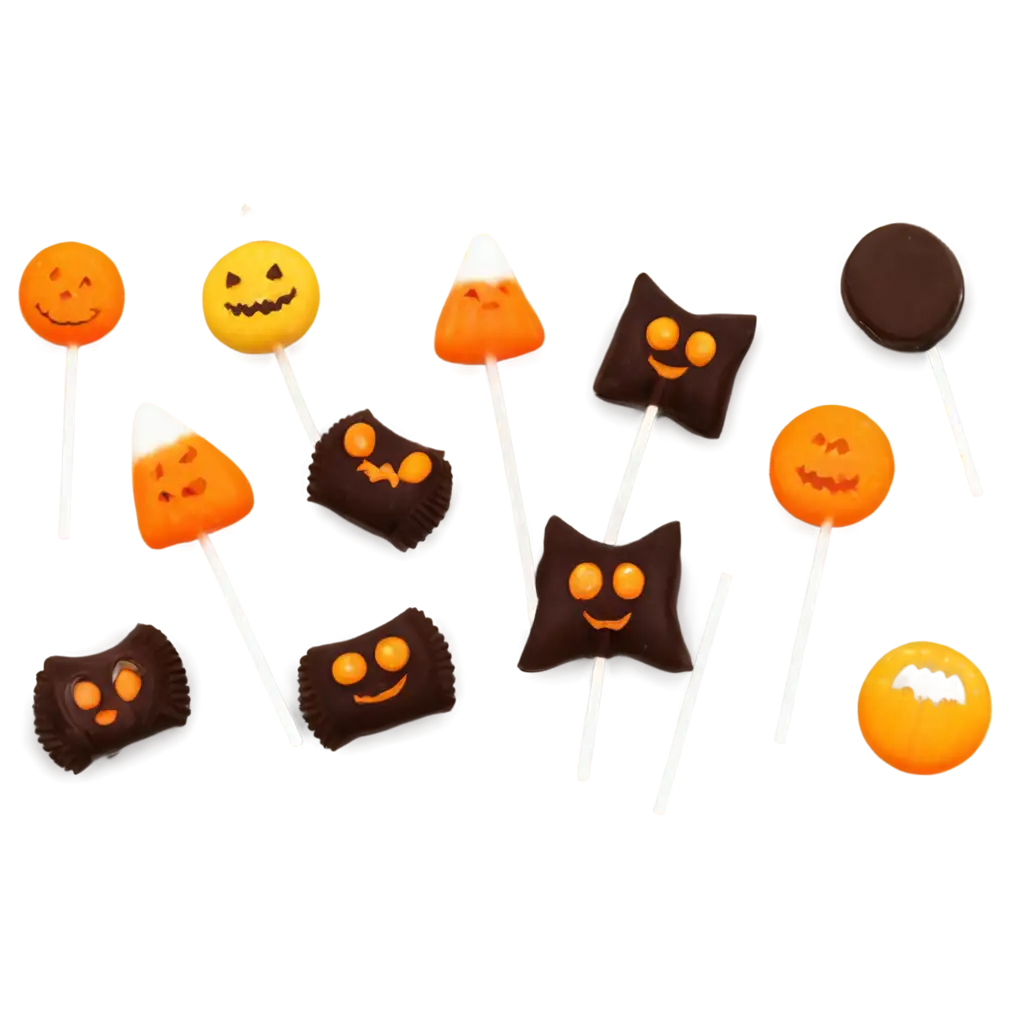 Create-Halloween-Candies-and-Treats-PNG-Image-Candy-Corn-Chocolate-Bars-Lollipops-with-Spooky-Faces