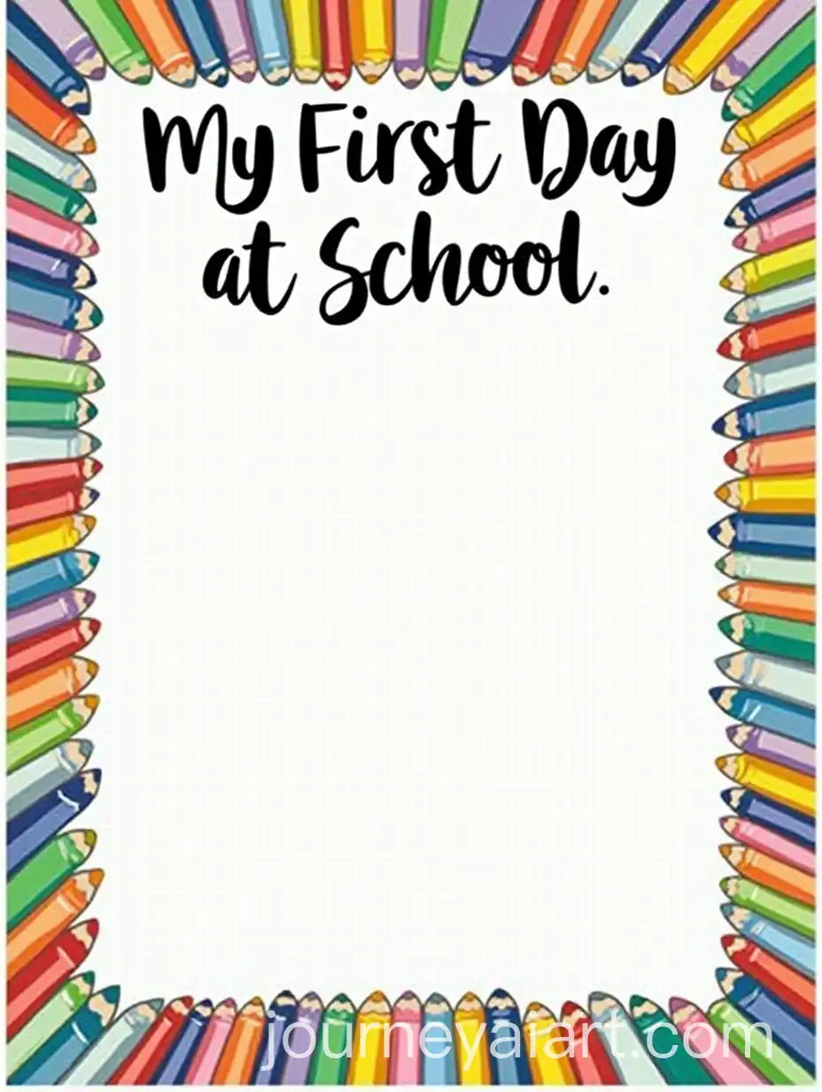 First-Day-at-School-Souvenir-Backboard-School-Poster