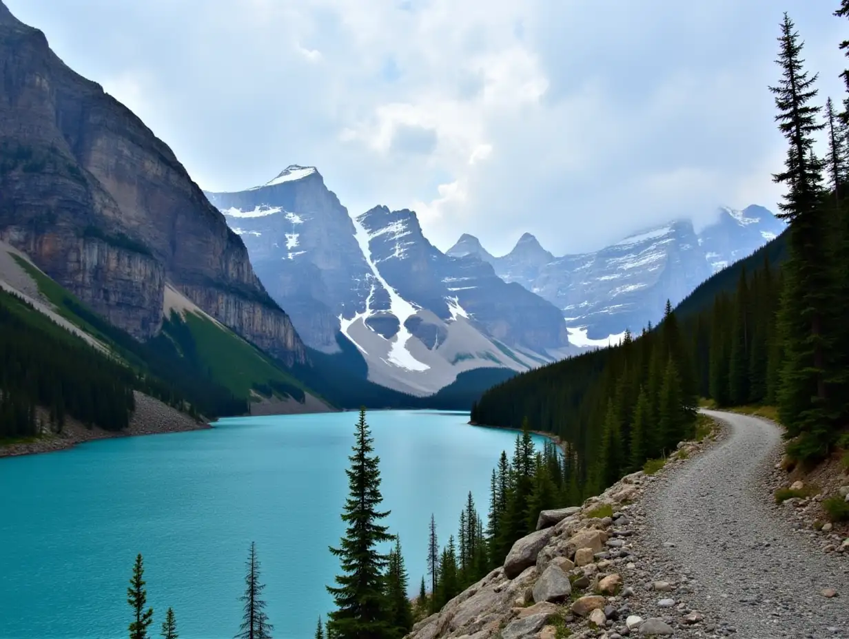 Dramatic-Landscape-of-Banff-National-Park-along-Icefields-Parkway-Canada