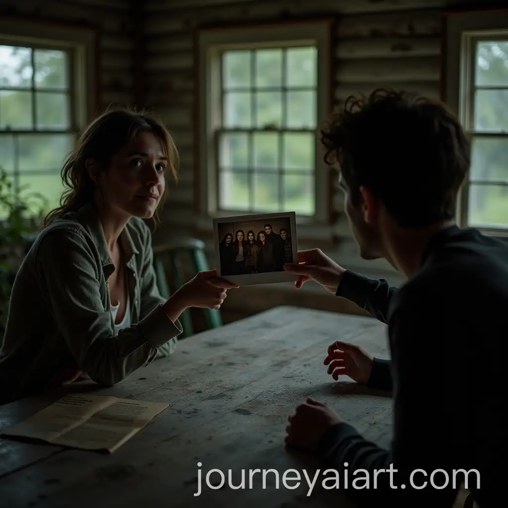 Haunted-Farmhouse-Interior-with-Eerie-Polaroid-Photo-and-Tense-Encounter