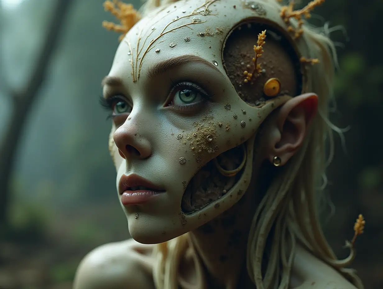 surreal world Fantasy style, realistic photography in 4K quality, precise anatomy, smallest details, flawless composition