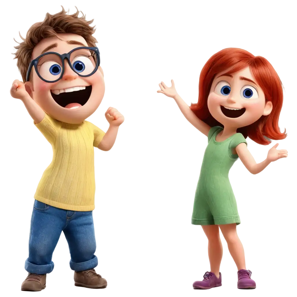 Joyful-Kids-in-Pixar-Inside-Out-Style-PNG-Perfect-for-Creative-Projects