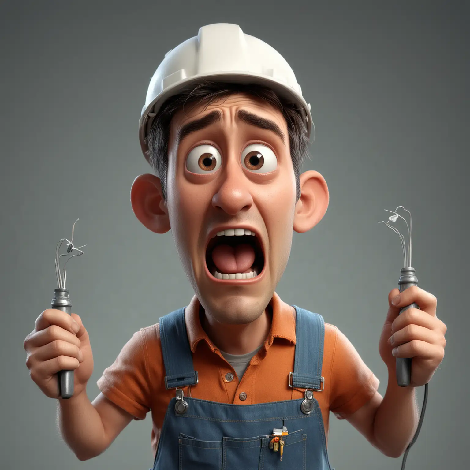 Electrician-in-3D-Pixar-Style-Getting-Shocked