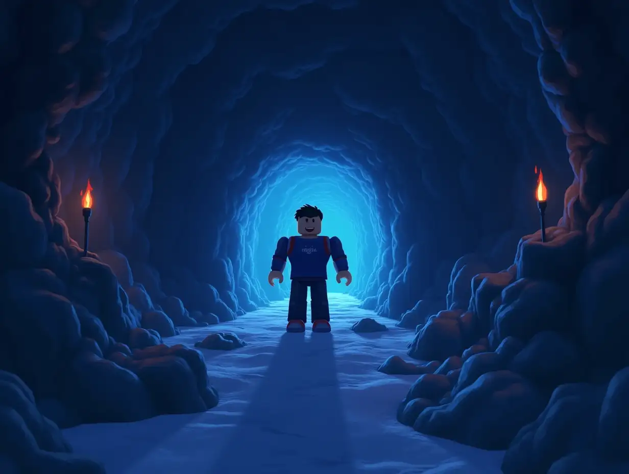 man in the crystal cave roblox