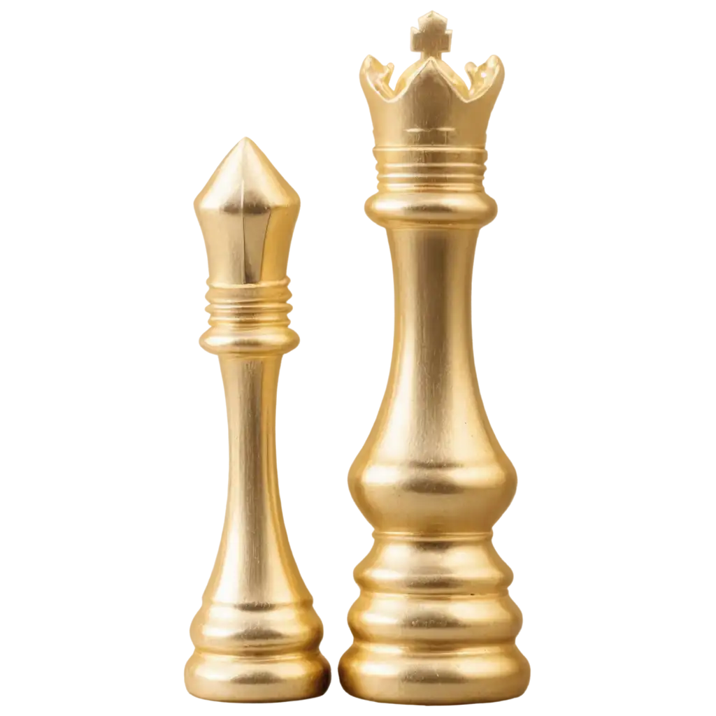 Voluminous-Chess-Piece-King-PNG-Stunning-GoldColored-Design-with-Shine