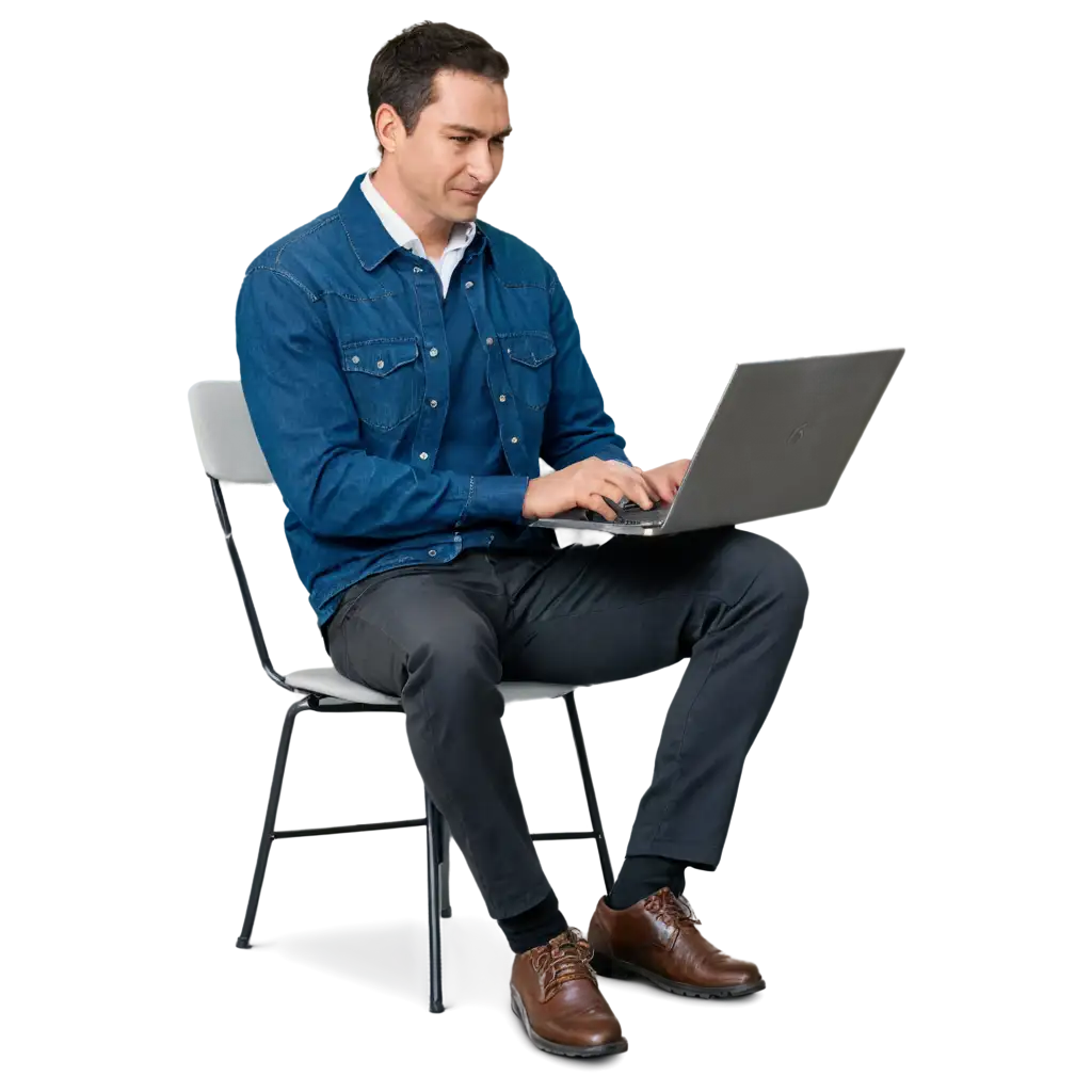 Professional-PNG-Image-of-a-Man-Working-on-a-Laptop-HighQuality-Digital-Workspace-Concept