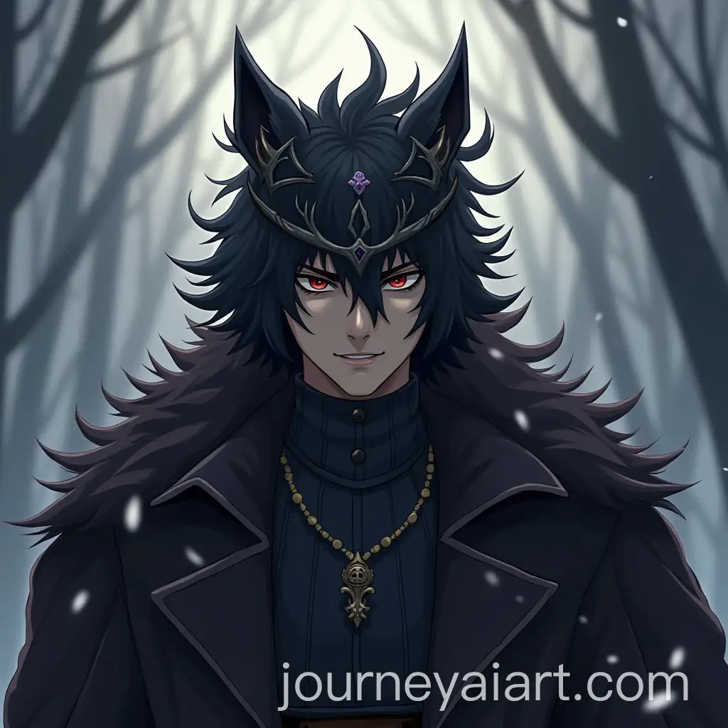 Renegade-King-Anime-Character-Dominant-HalfMan-HalfWolf-Figure-with-Dark-Crown