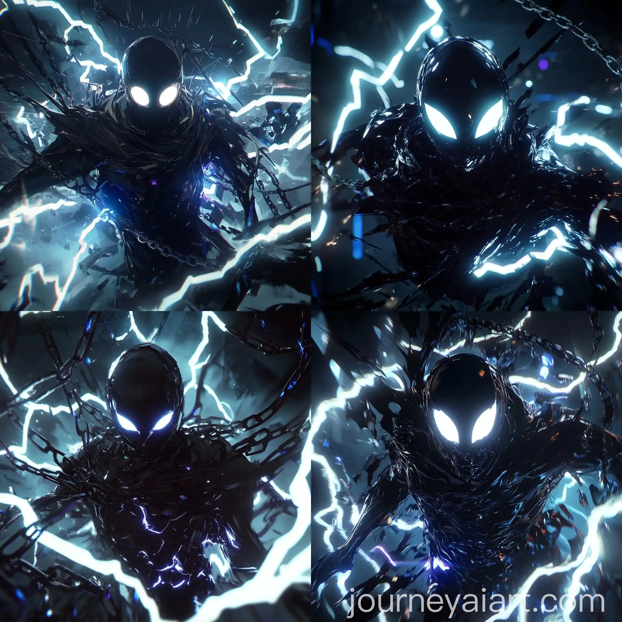 Elegant-Aggression-Dark-Figure-with-Glowy-Eyes-and-Lightning-Chains