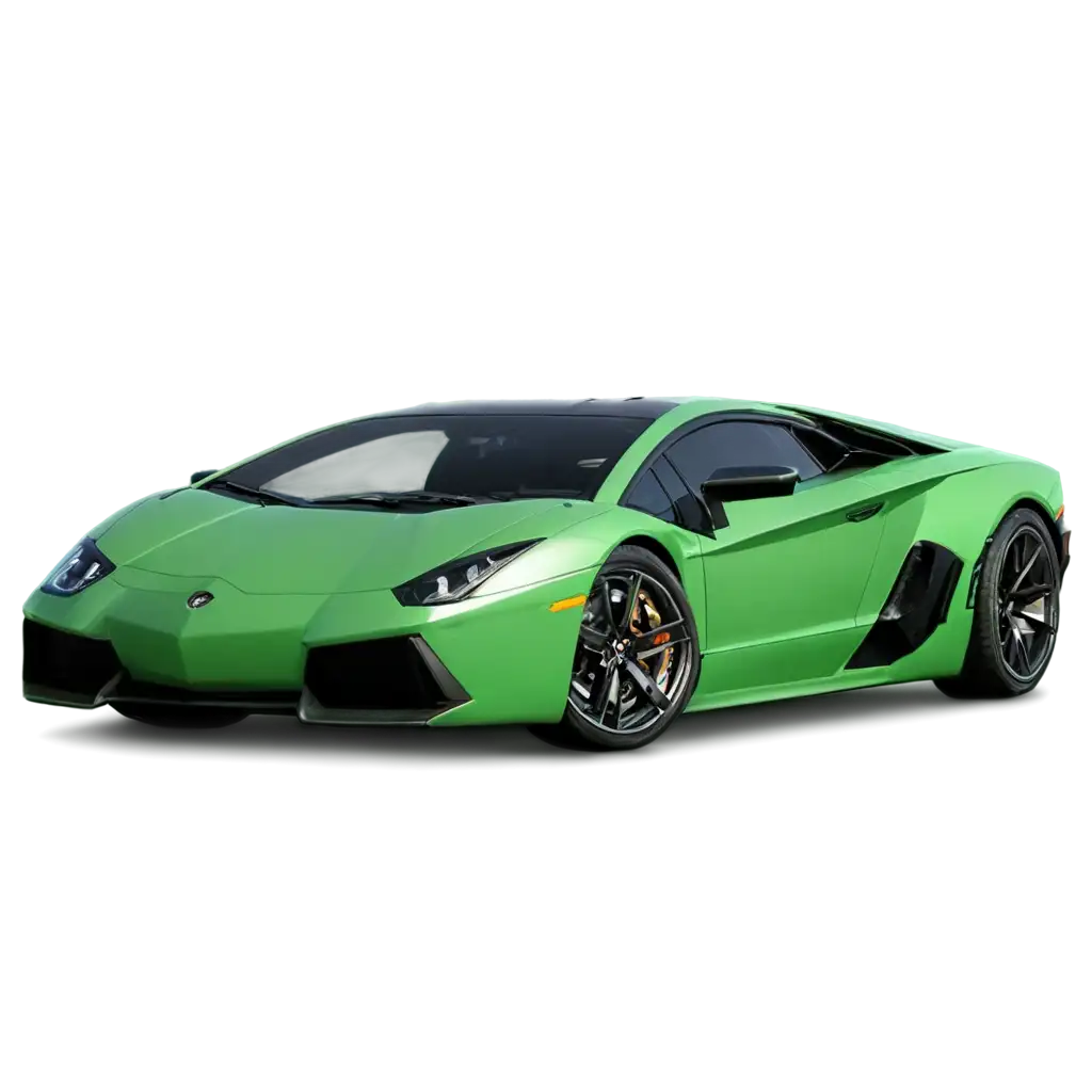 green lamburgini comes to me