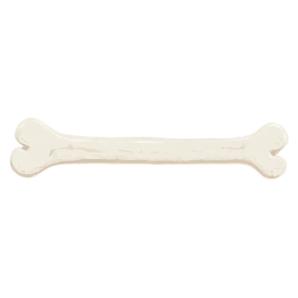 White-Drawn-Dog-Bone-PNG-Image-for-Versatile-Creative-Use