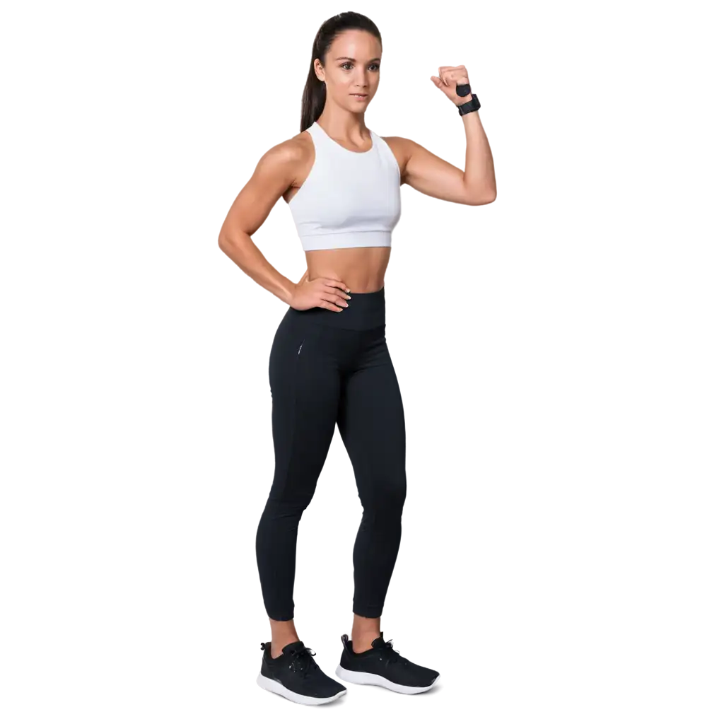 Gym-Trainer-in-Active-Wear-with-BREATHON-Branding-PNG-Image-for-Fitness-Marketing