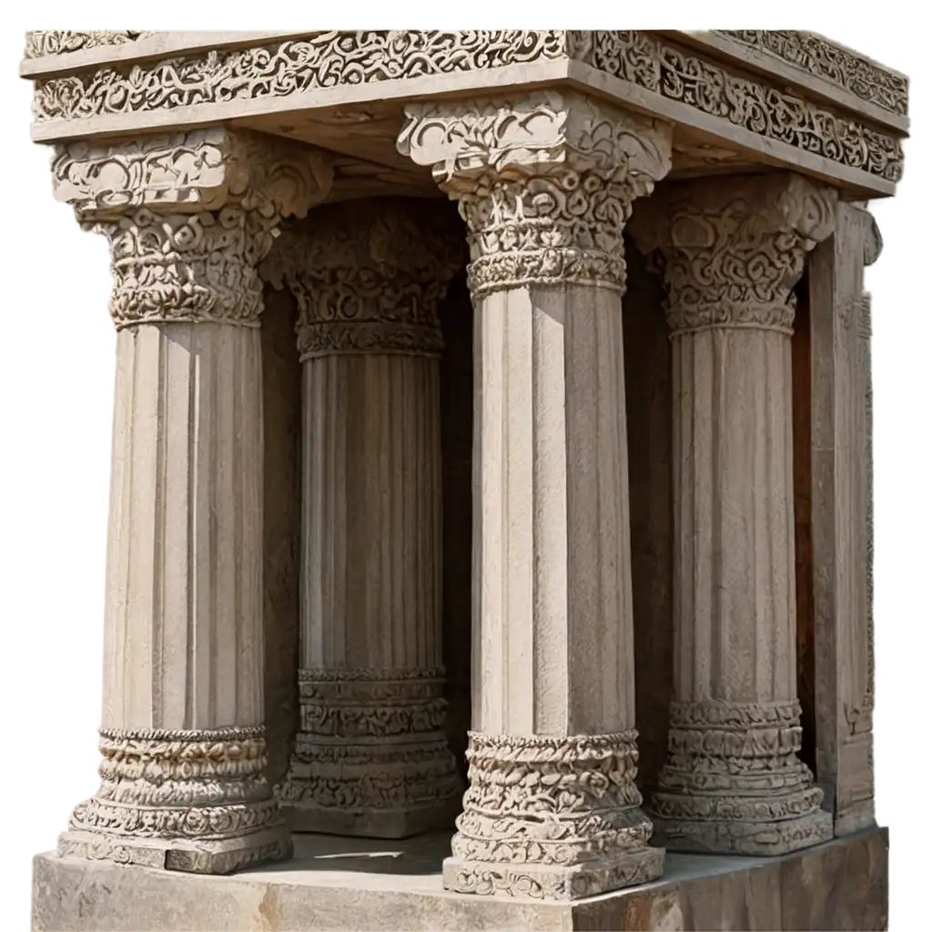 Indian-Temple-Pillar-PNG-Image-A-HighQuality-Digital-Representation-for-Cultural-and-Architectural-Projects