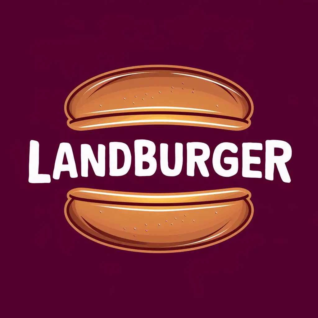 HamburgerShopInspired Logo Design with Text Landburger