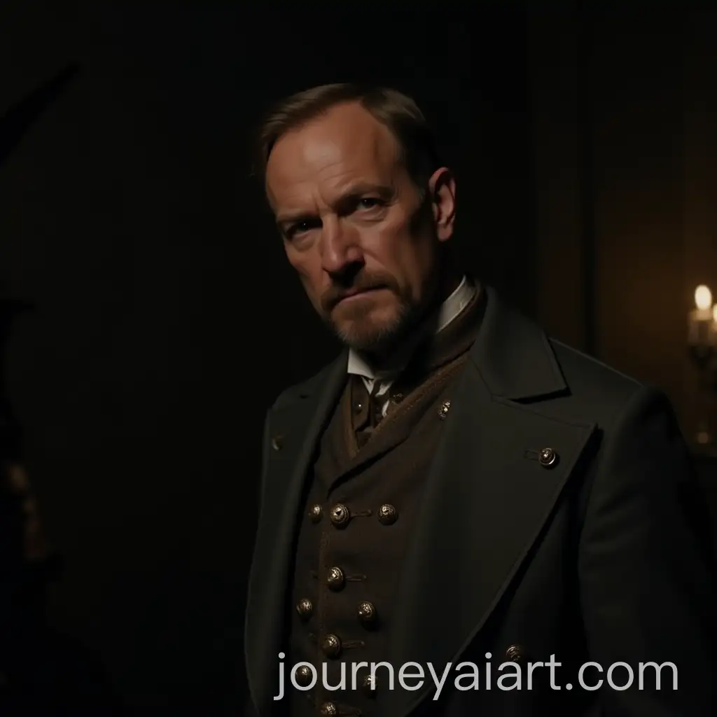 British-Commander-Strategizing-Against-Warrior-Queen-in-19th-Century-Military-Attire