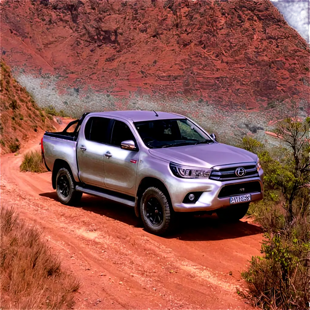 Hilux-Inside-the-Gorge-PNG-Image-Perfect-for-HighQuality-Visual-Projects