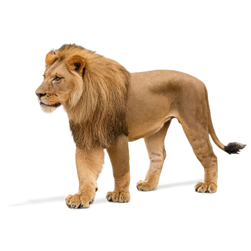 Lion-on-the-Road-PNG-Image-HighQuality-Format-for-Clear-Visual-Impact