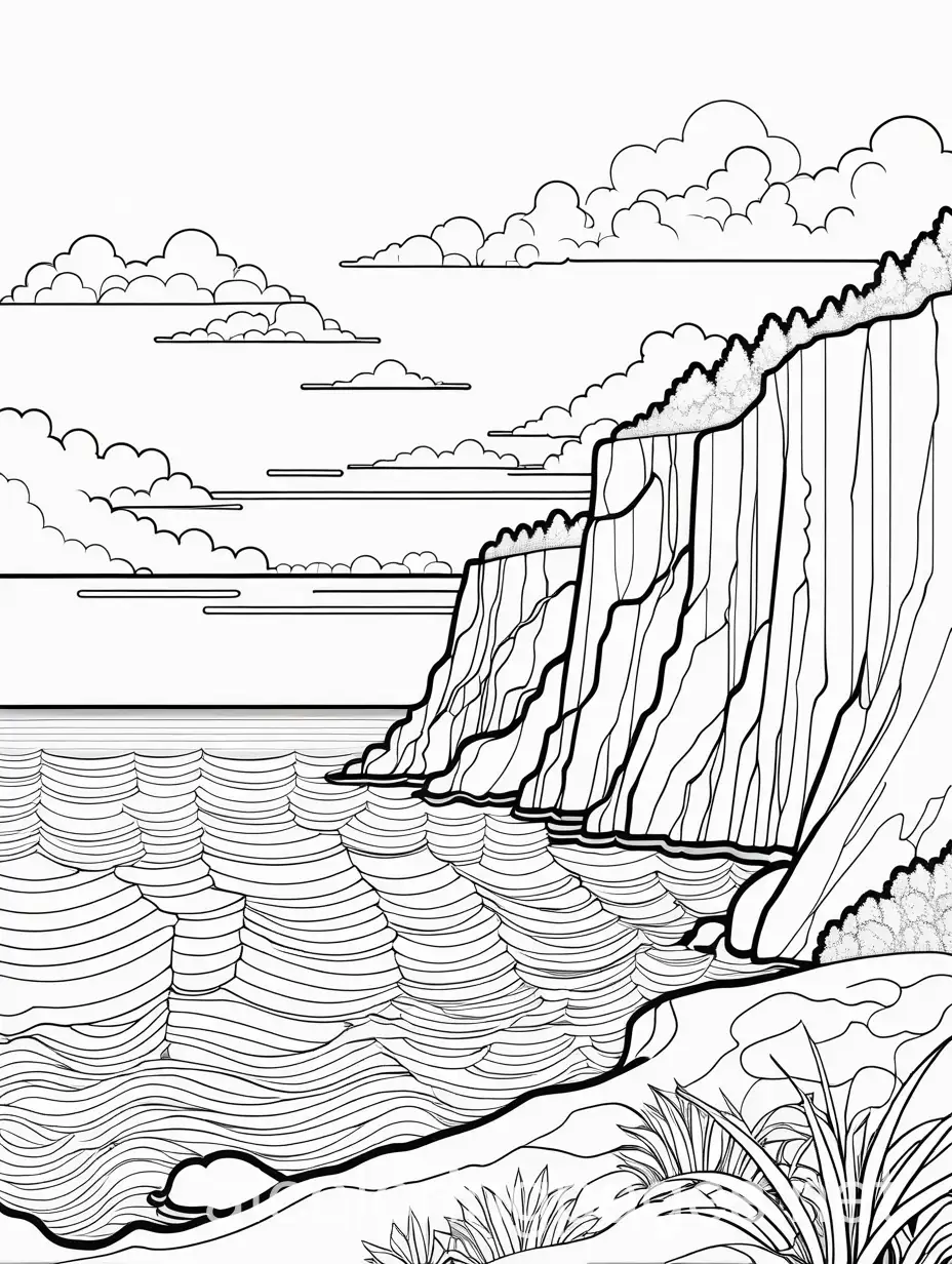 Bold-Cliffside-Ocean-Coloring-Page-for-Kids