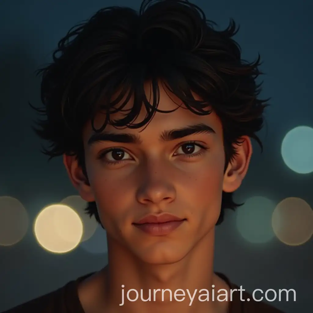 Young-Man-and-Friends-Playing-Kabaddi-on-a-Night-Beach
