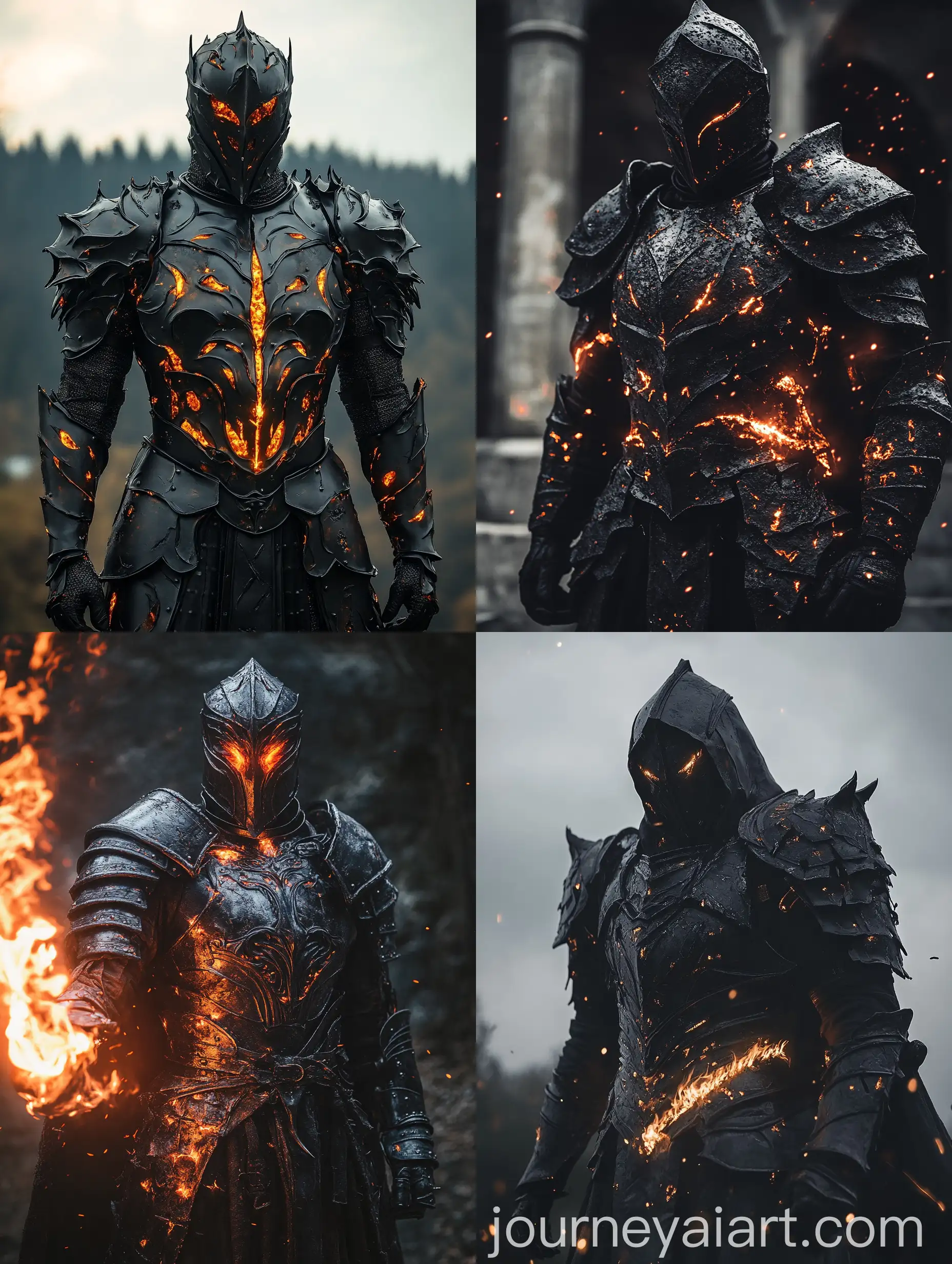 Faceless-Black-Warrior-in-Full-Scale-Armor-with-Fiery-Aura