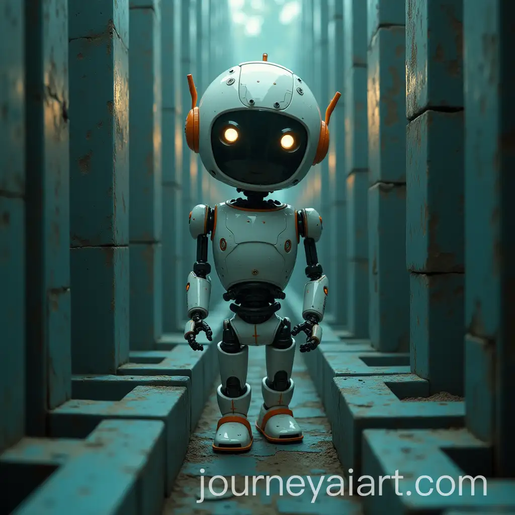Lost-Robot-Navigating-a-Complex-Maze