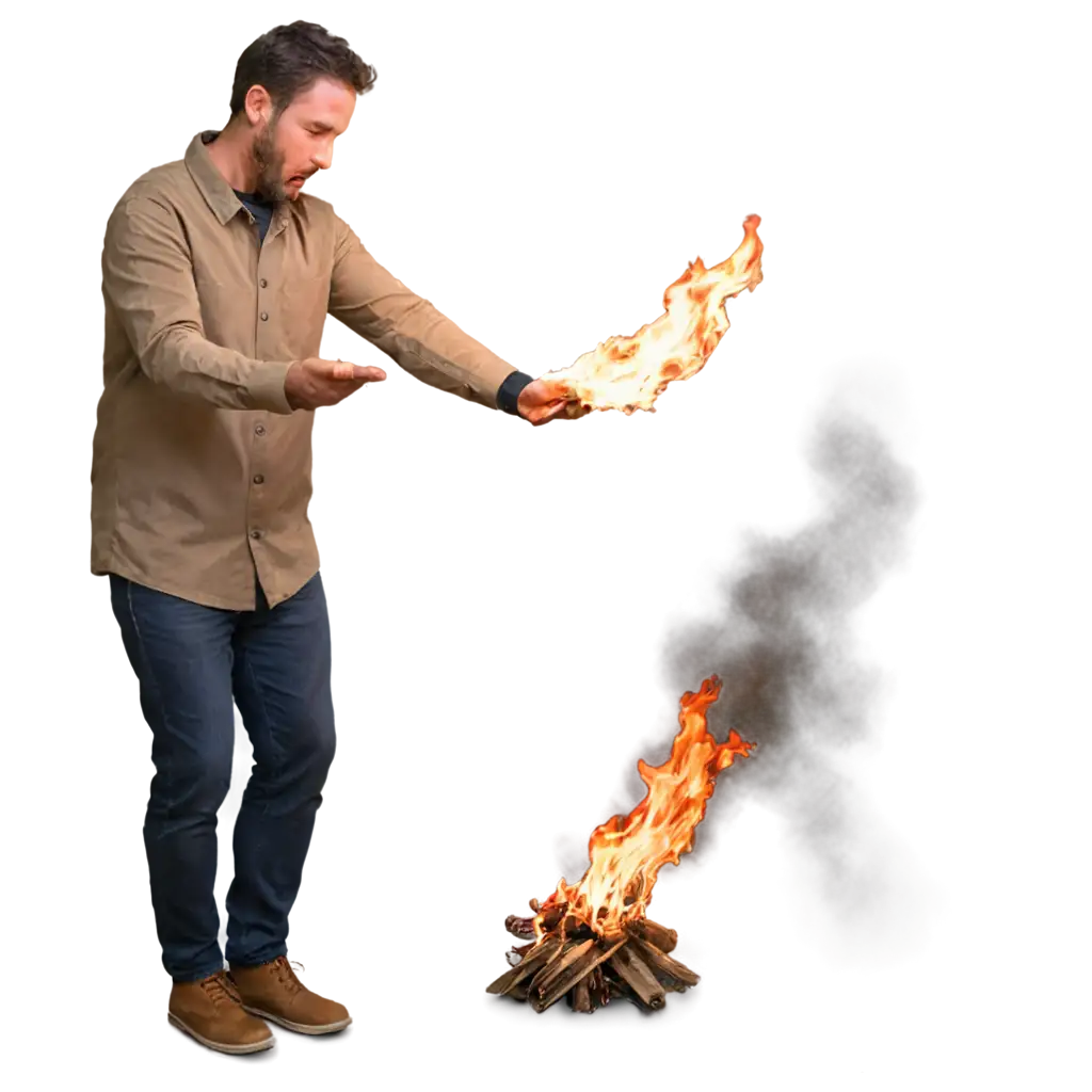 Man-Reacting-to-Fire-PNG-Image-HighQuality-Transparent-Format-for-Various-Uses