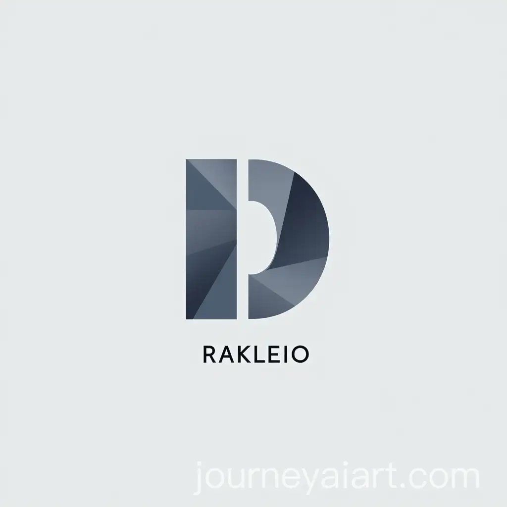 Modern-Minimalist-Logo-with-Capital-D-and-RAKLEIO-in-Grey-and-Dark-Blue
