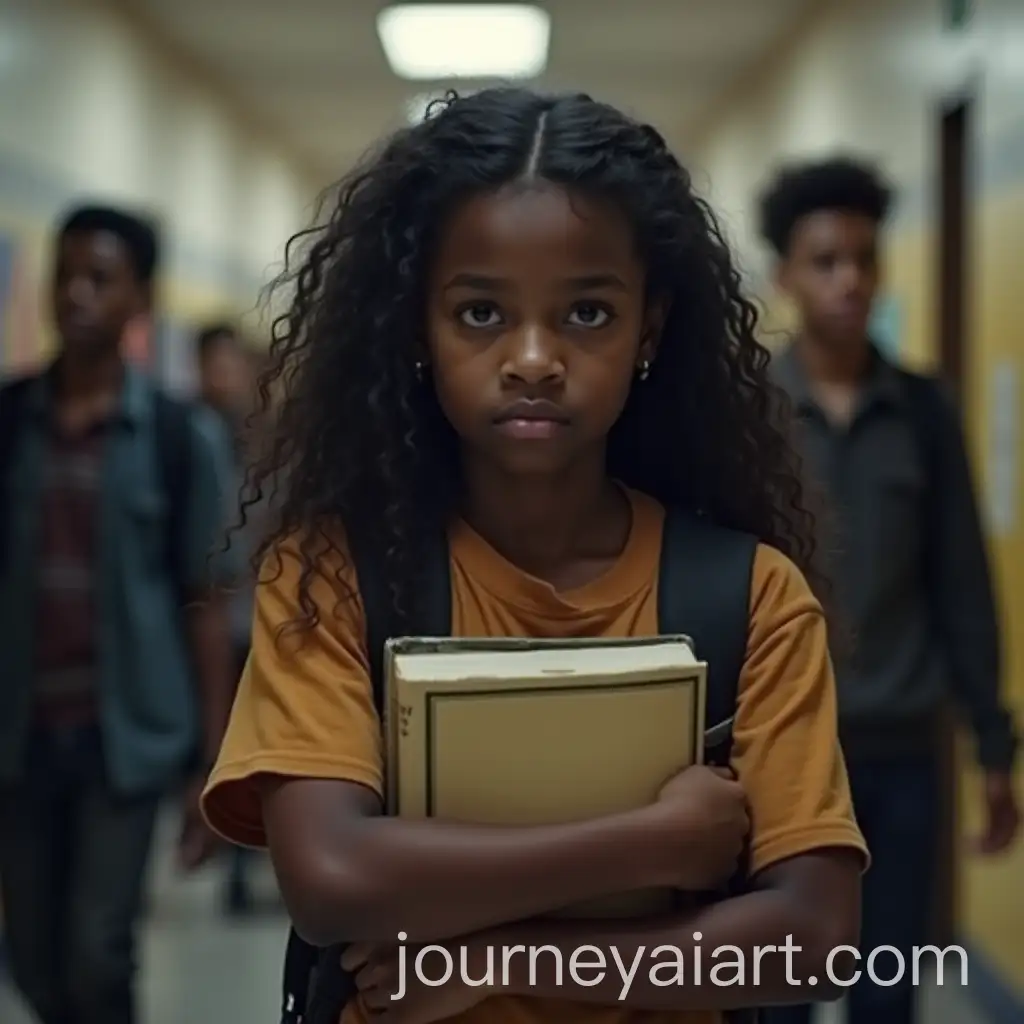 Teenage-Girl-Facing-Discrimination-in-High-School-Hallway