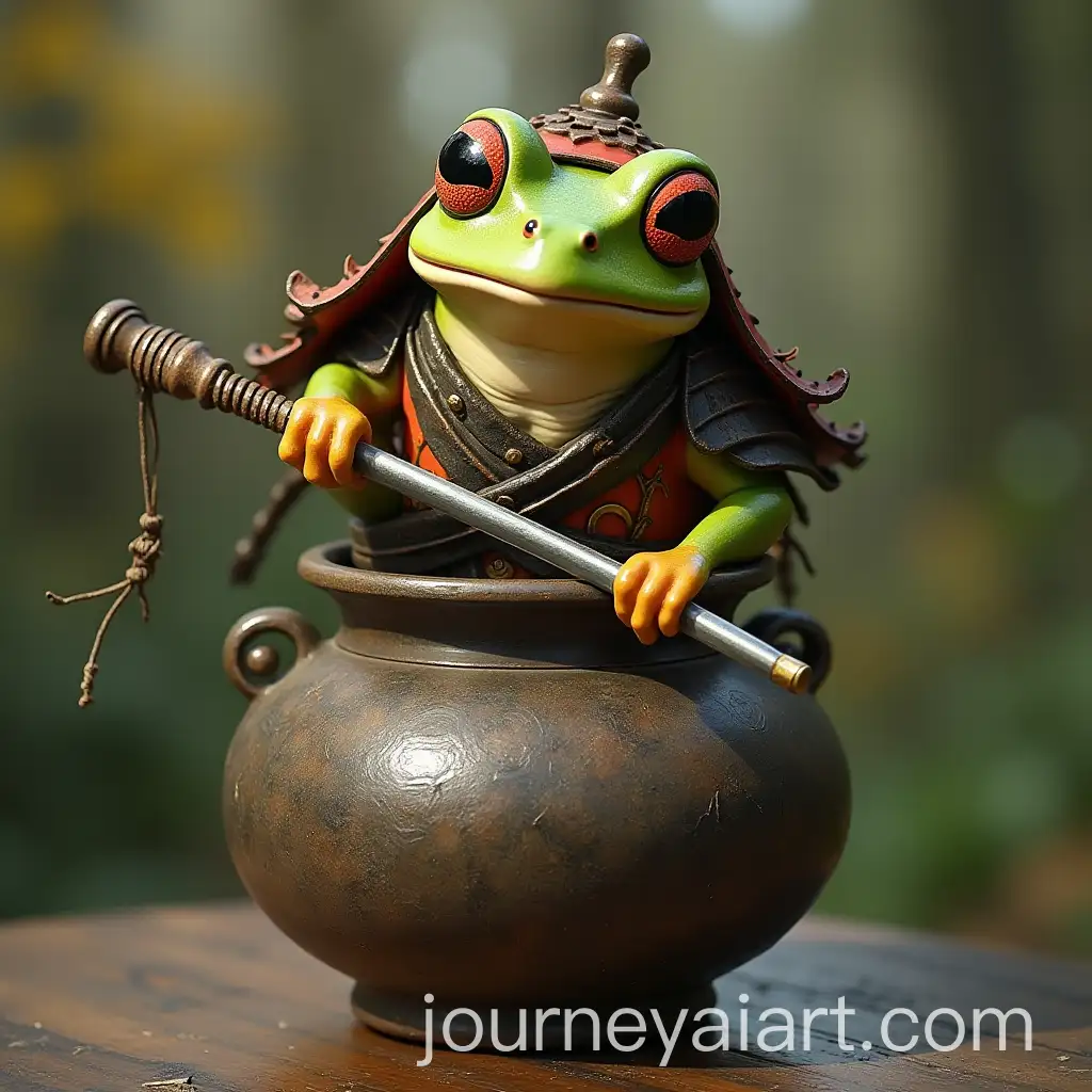Mysterious-Frog-Samurai-in-a-Hidden-Vase-Village