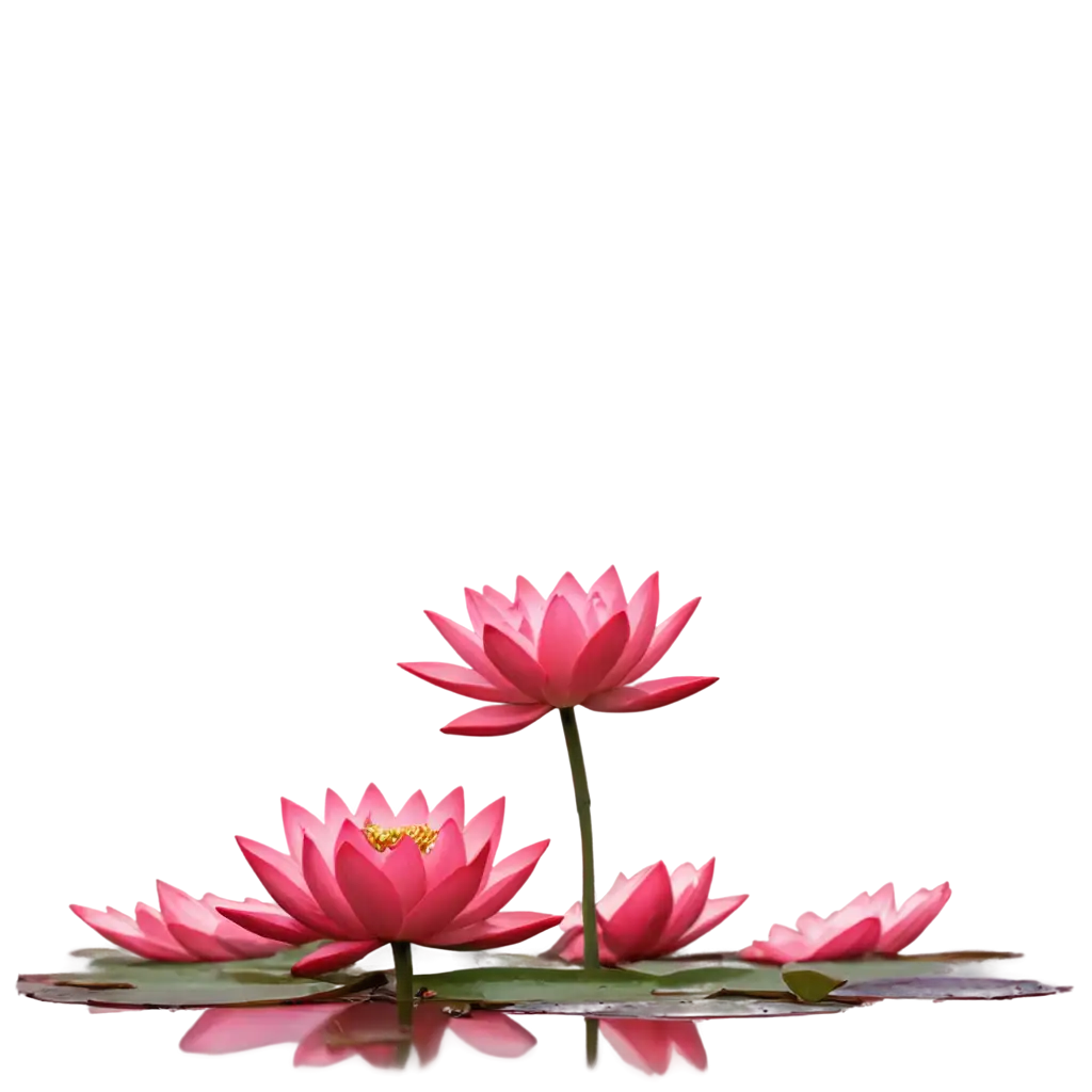 Red-Lotus-PNG-Image-HighQuality-Transparent-Artwork-for-Multiple-Uses