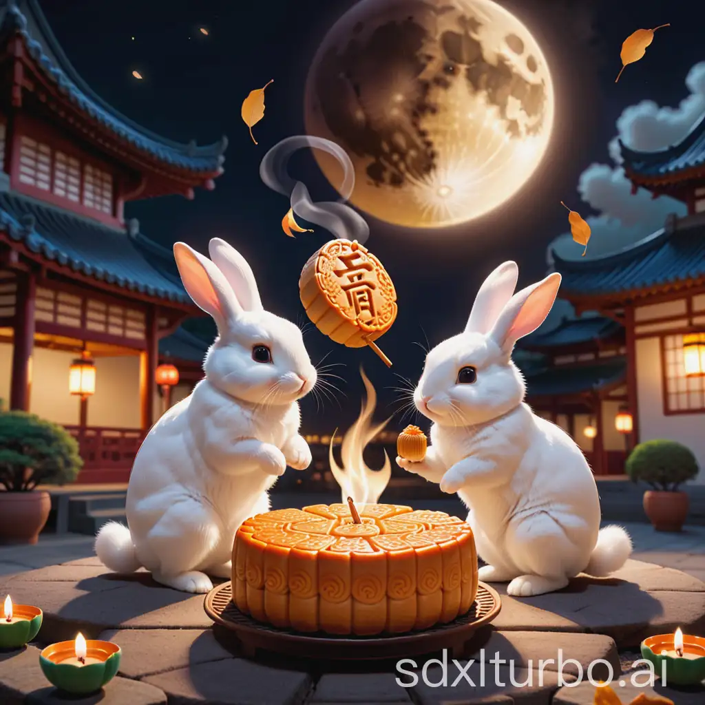 MidAutumn-Festival-Celebration-with-Rabbits-Roasting-Mooncake