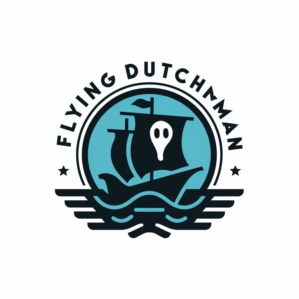 LOGO Design for Flying Dutchman Vector Logo with Ship Symbol for the Animal Pets Industry