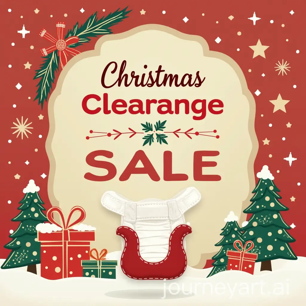 Festive-Adult-Diaper-Clearance-Sale-Poster-for-Christmas