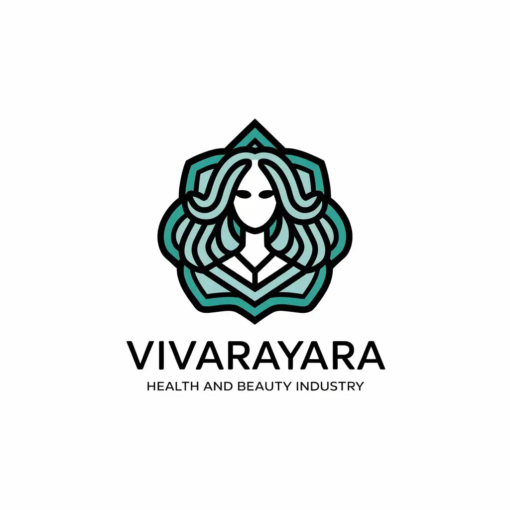 LOGO-Design-for-Vivarayara-3D-Locus-with-Luxurious-Hair-Health-Beauty-Industry