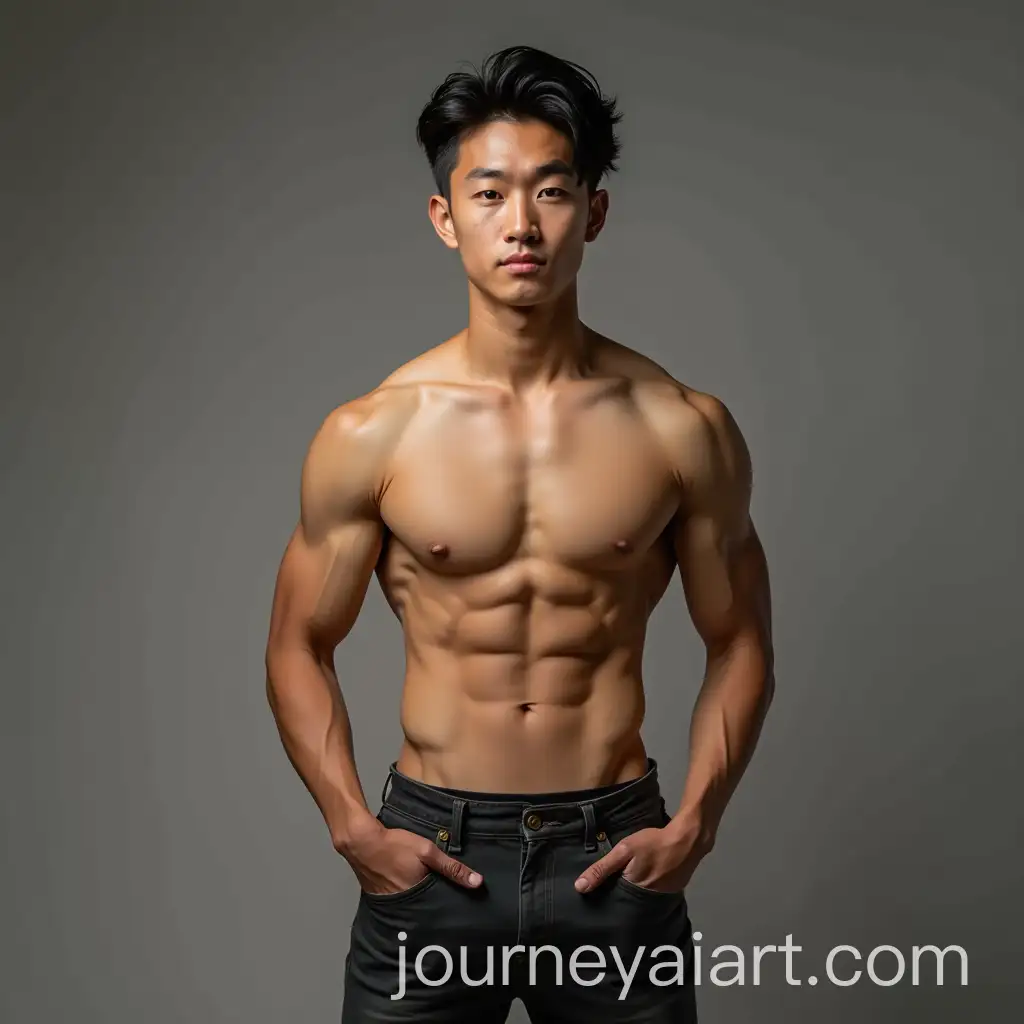 Portrait-of-a-Handsome-Lean-Asian-Young-Man