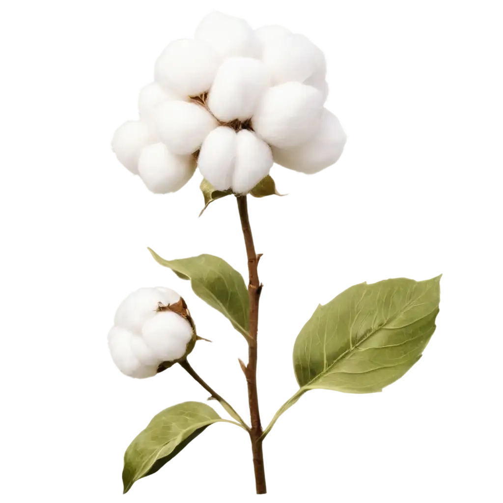 Realistic Cotton flowers