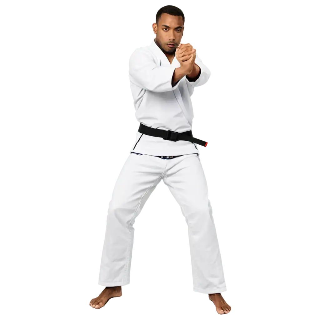 BrownSkinned-Jiu-Jitsu-Fighter-in-Attacking-Kimono-Pose-PNG-Image