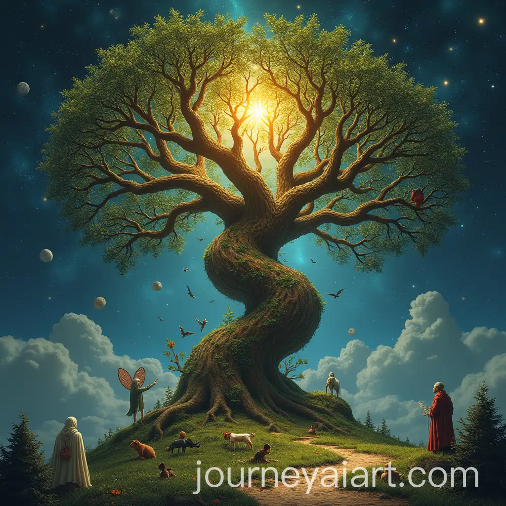 Yggdrasil-the-Cosmic-Tree-of-Nordic-Mythology-Connecting-Nine-Worlds