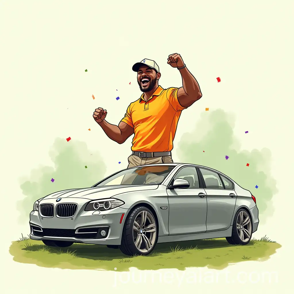 Joyful-Celebration-of-Victory-with-a-Former-Boxer-and-BMW