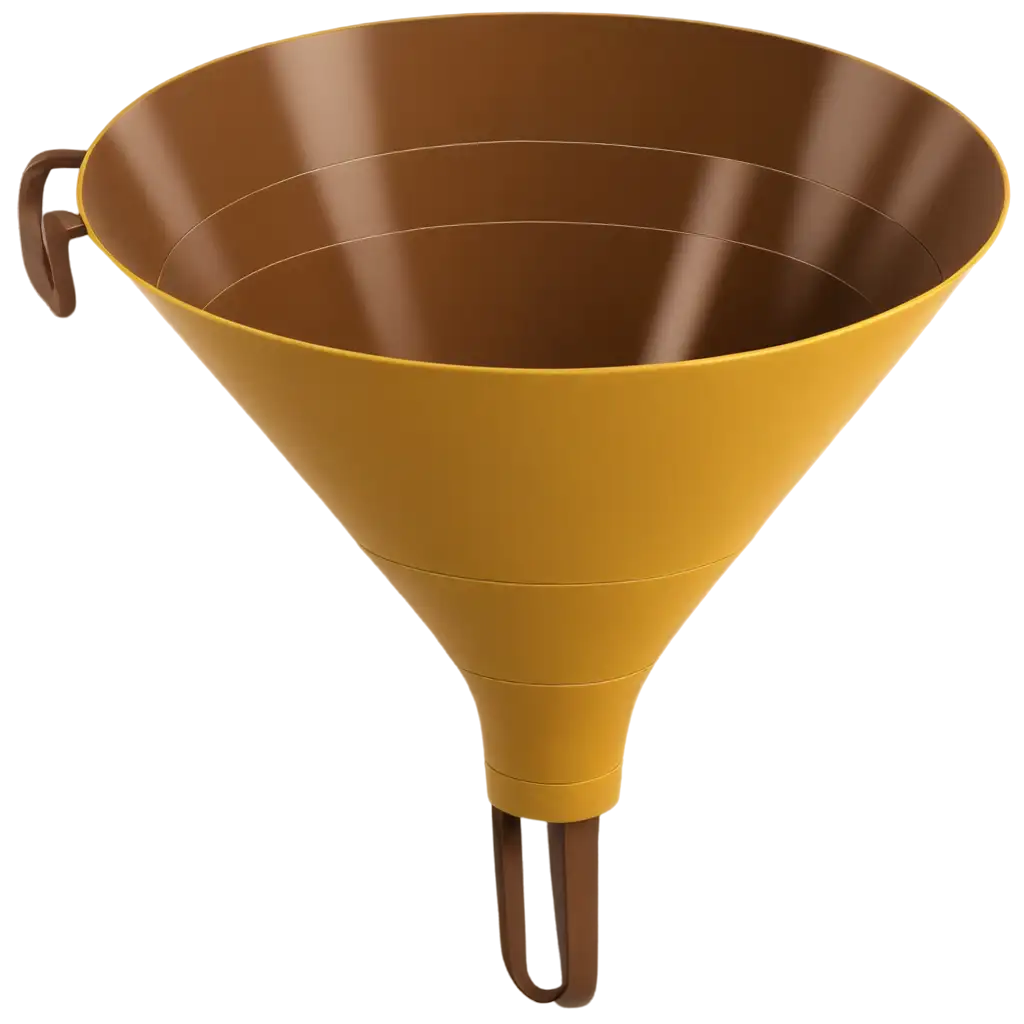 Create-a-Vibrant-PNG-Illustration-of-a-Sales-Funnel-Using-Yellow-and-Brown-Colors