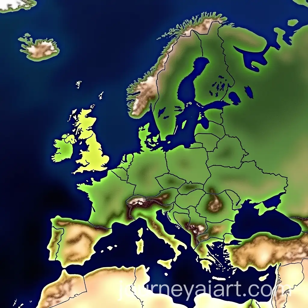 Satellite-Image-of-Europe-HighlightAI-Image-Prompt-Expansioning-Sweden-Germany-Netherlands-and-the-UK
