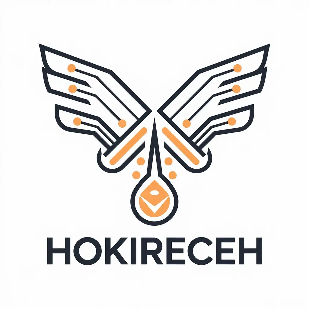 LOGO Design for Hokireceh Airdrop Symbol with a Clear and Moderate Background