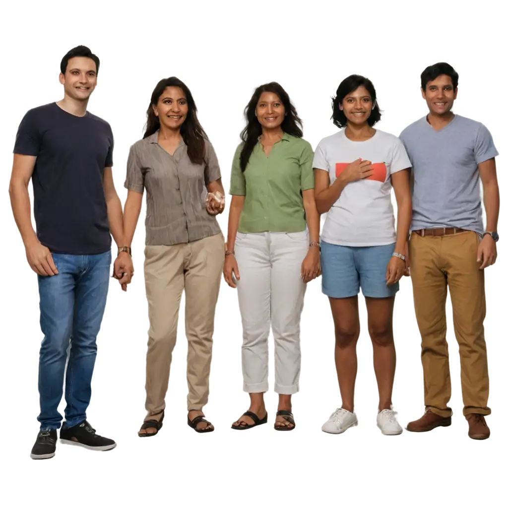 Indian-Family-Group-Photo-PNG-HighQuality-Image-for-Versatile-Uses