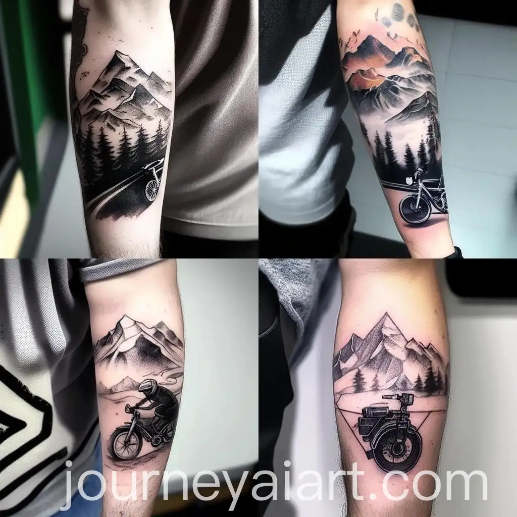 Mountain-Bike-and-Camera-Tattoo-Design