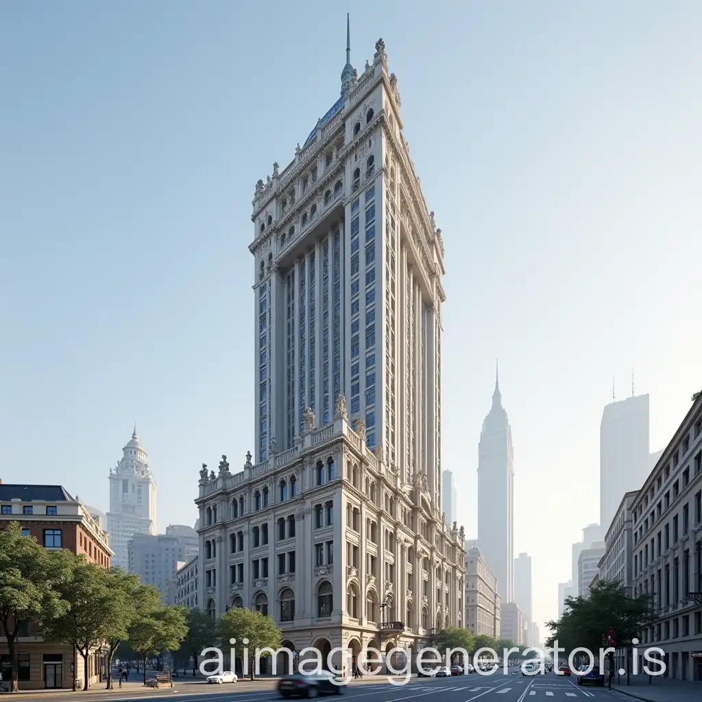 Neoclassical / British Imperial Style Skyscraper